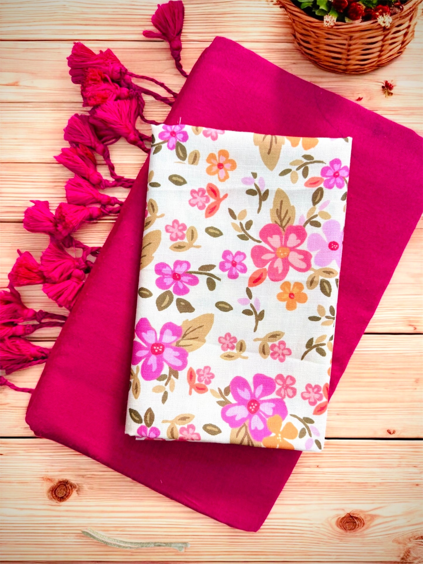 Pink Pure Handloom Khadi Cotton Saree