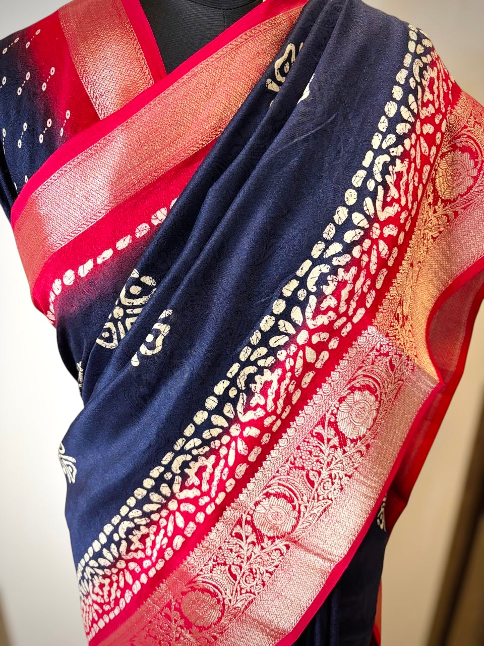 Casual wear Black Chiffon Saree with Banarasi boader