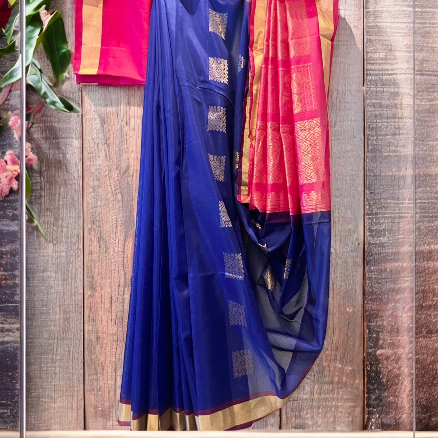 Pure Handloom Kancheepuram Silk Saree -Blue