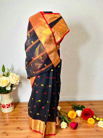 Dhakai Jamdani Handloom Cotton Saree