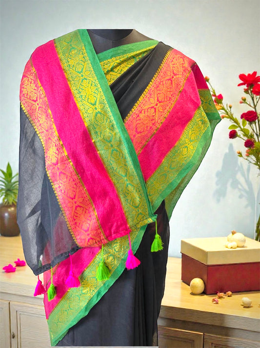 Mul Cotton Handloom Saree