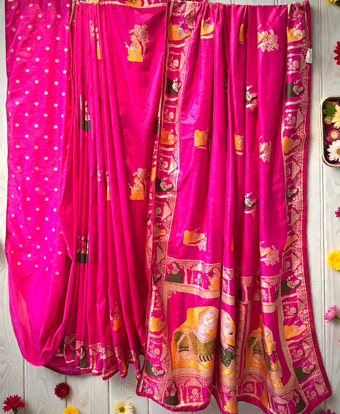 Pink Pure Dola Silk Trending Designer Saree