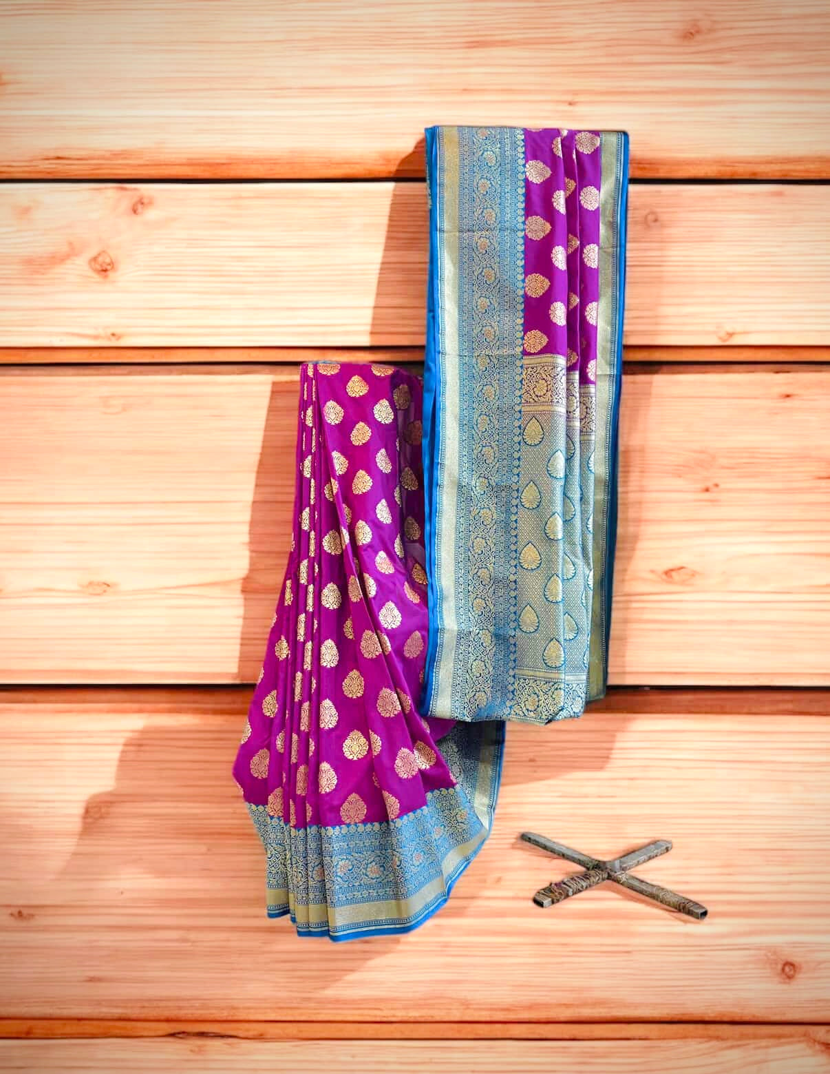 Mashru Katan Banarasi Silk Saree