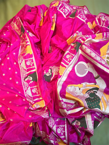 Pink Pure Dola Silk Trending Designer Saree