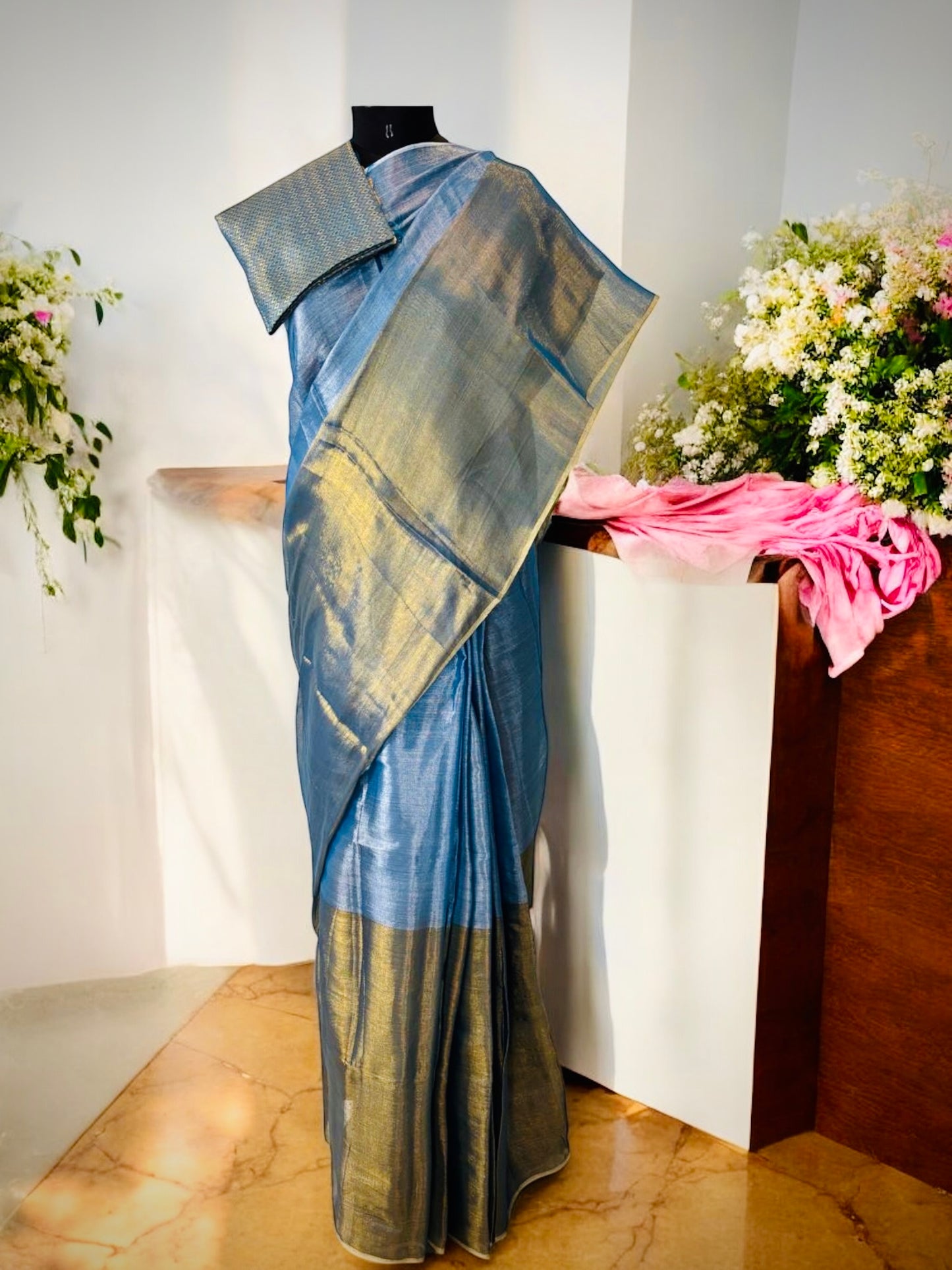 Blue Raga Tissue Saree