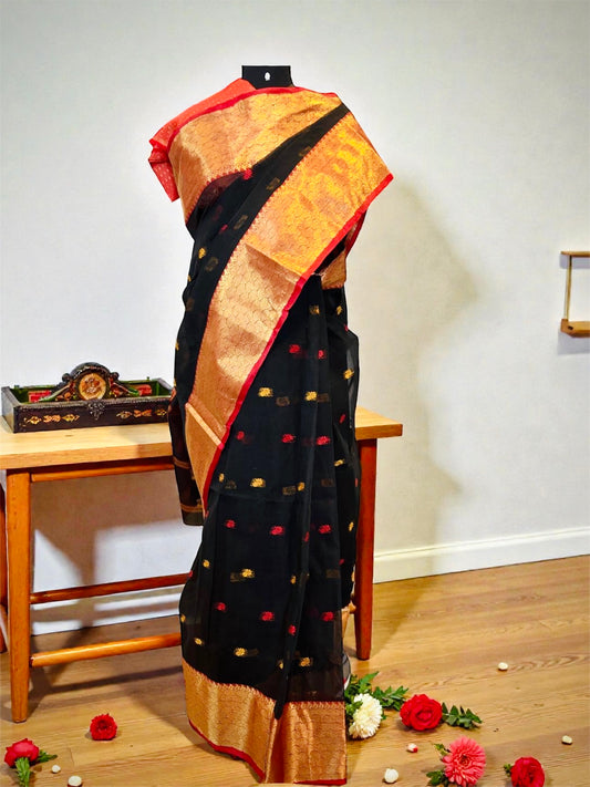 Dhakai Jamdani Handloom Cotton Saree