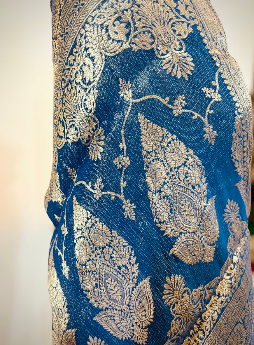 Pure Chiffon Banarasi Jaal work Saree