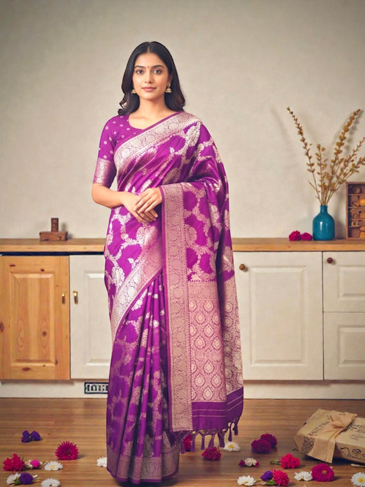 Kancheepuram Silk Saree- Purple