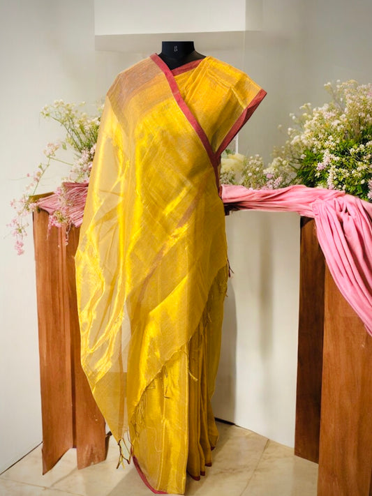 Golden Raga Tissue Saree