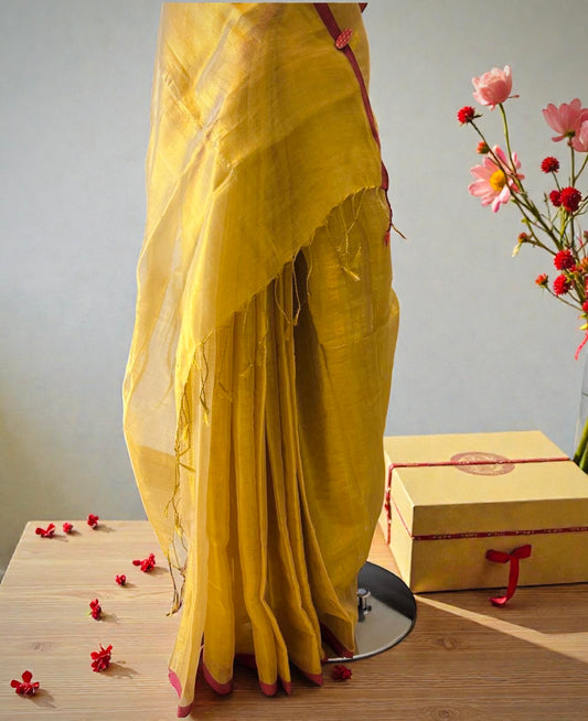 Golden Raga Tissue Saree