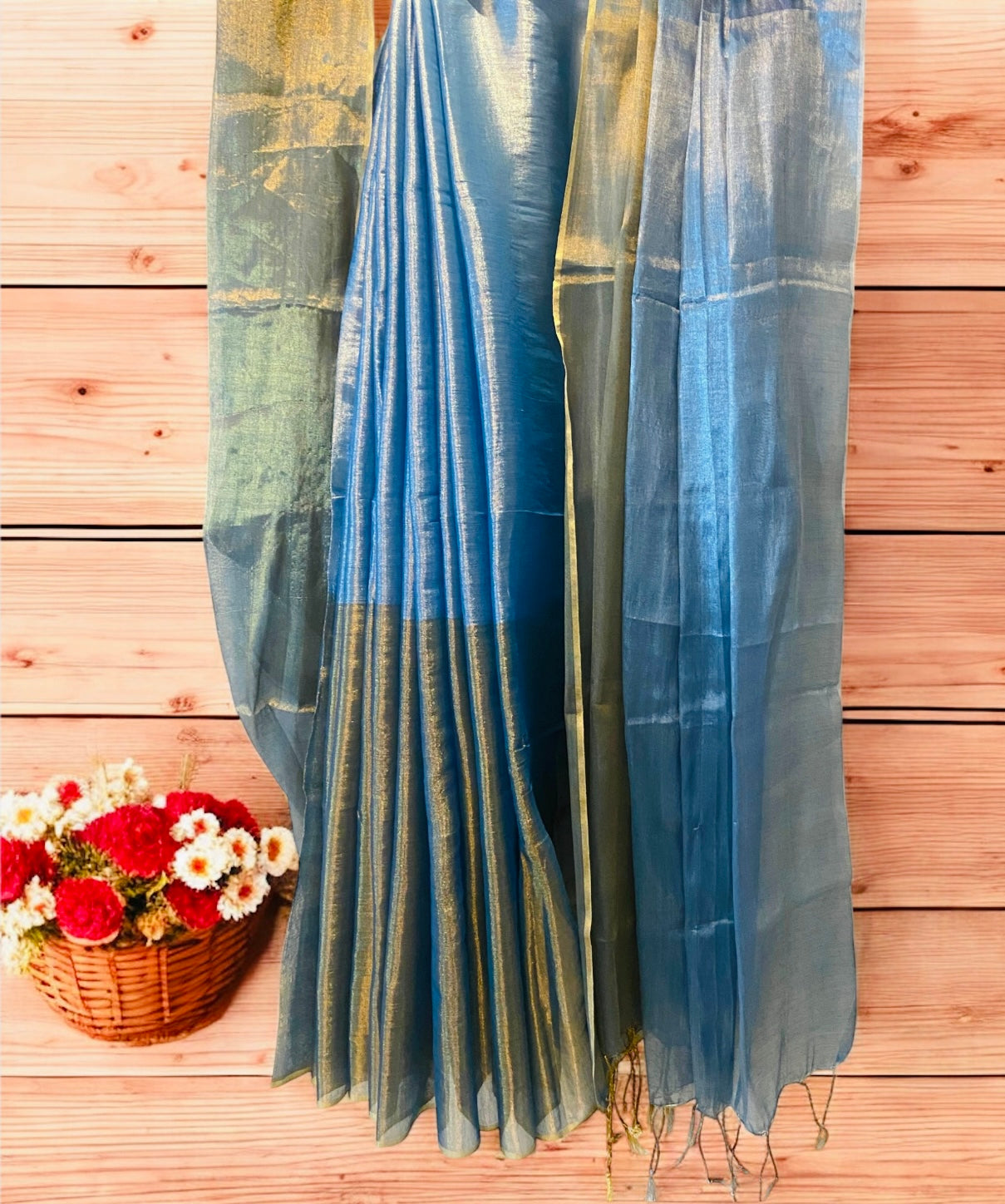 Blue Raga Tissue Saree