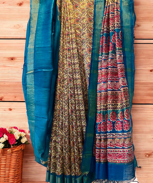 Pure Munga Tussar Silk Saree