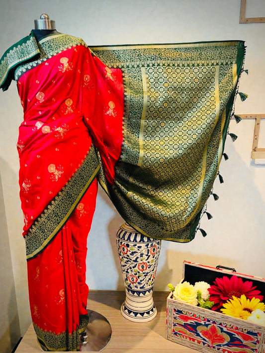 Kanchipuram Silk Saree – Red