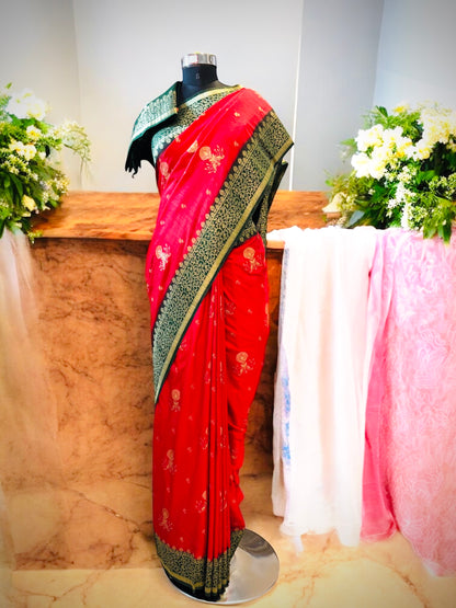 Kancheepuram Silk Saree- Red