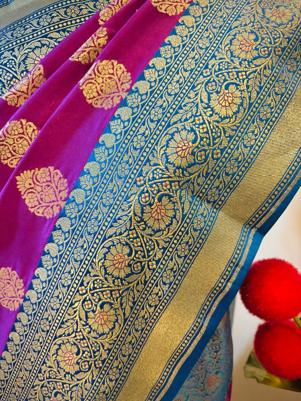 Mashru Katan Banarasi Silk Saree