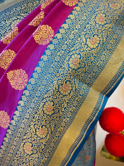 Mashru Katan Banarasi Silk Saree