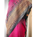 Linen Cotton Pure Handloom Saree- Pink