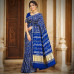 Pure Modal Silk Handloom Gharchola Bandhani Saree- Royal Blue