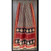 Red Black Pure Maheshwari Silk Handblock Print Saree