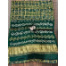 Pure Modal Silk Handloom Gharchola Bandhani Saree- Bottle Green
