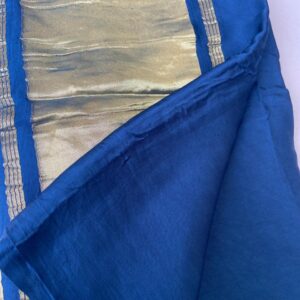Shringar- Royal Blue Pure Modal Silk Lagdi Patta Saree