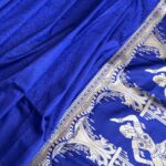 Shringar Royal Blue Baluchuri Silk Saree