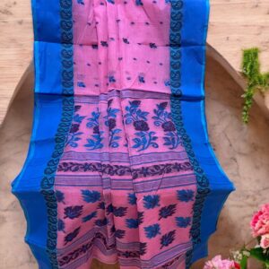 Dhakai Tant Cotton- (Baby Pink)