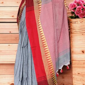 Pure Handloom Khaddi Cotton- Grey