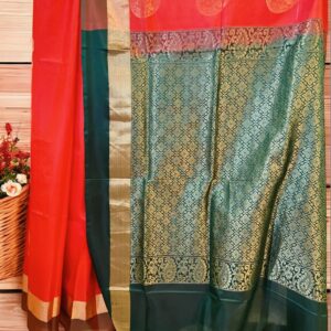 Silk Mark Certified- Red Zari Woven Pure Silk Saree