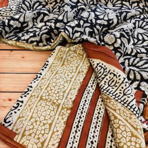 Mulcotton Bagru Handblock Sare