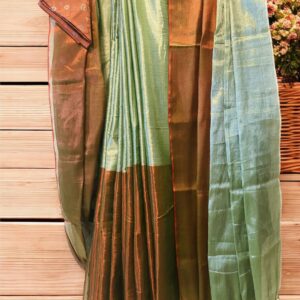 Raga Tissue- (Copper & Mint Green)