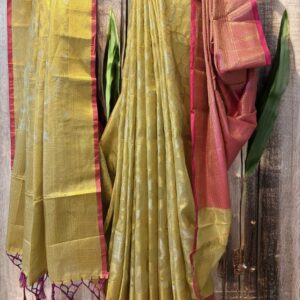 Golden Tissue Banarasi Saree